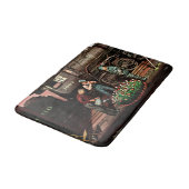 Train Yard Flower Garden von Stevan Dohanos Badematte (Schrägansicht)