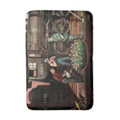 Train Yard Flower Garden von Stevan Dohanos Badematte (Vorderseite Vertikal)