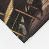 Train Yard Flower Garden von Stevan Dohanos Fleecedecke (Ecke)