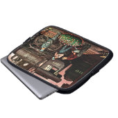 Train Yard Flower Garden von Stevan Dohanos Laptopschutzhülle (Vorne Knopf)