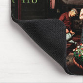 Train Yard Flower Garden von Stevan Dohanos Mousepad (Ecke)