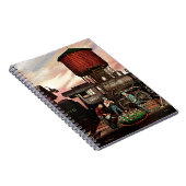 Train Yard Flower Garden von Stevan Dohanos Notizblock (Rechte Seite)