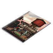 Train Yard Flower Garden von Stevan Dohanos Notizblock (Linke Seite)