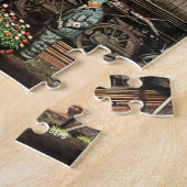 Train Yard Flower Garden von Stevan Dohanos Puzzle (Seite)