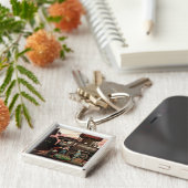 Train Yard Flower Garden von Stevan Dohanos Schlüsselanhänger (Seite)