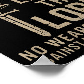 Trained By Trials Led By The Lord (on Back) Poster (Ecke)