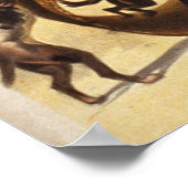 Trained Dog Act 1899 Circus Hunde Vintage Poster (Ecke)