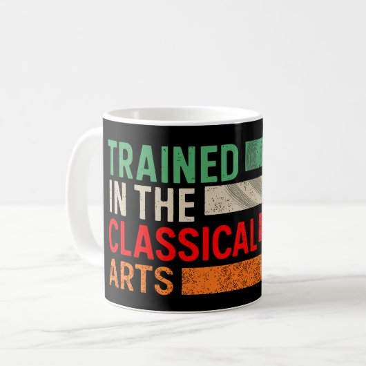 Trained in the Classical Arts Manual Transmission Kaffeetasse (Vorderseite Links)