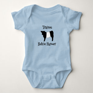 Trainee Beltie Bauer Baby Belted Galloway Cows Baby Strampler