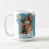Trainee Explorer Abenteuer Mädchen Kaffeetasse (Links)