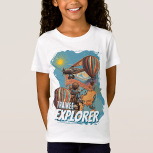 Trainee Explorer Abenteuer Mädchen T-Shirt