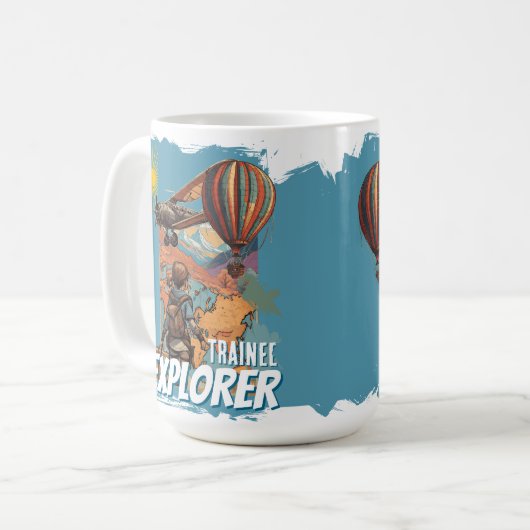 Trainee Explorer Adventure Girl's Kaffeetasse (Vorderseite Links)