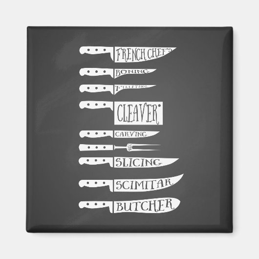 Trainee Koch Koch-Kochmesser Metzgereien Fleischst Magnet (Vorne)