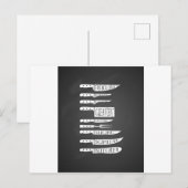 Trainee Koch Koch-Kochmesser Metzgereien Fleischst Postkarte (Vorne/Hinten)