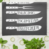 Trainee Koch Koch Rezept Messer Fleischschnitt Geschirrtuch (Gefaltet)