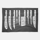 Trainee Koch Koch Rezept Messer Fleischschnitt Geschirrtuch (Horizontal)