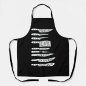 Trainee Koch Koch Rezept Messer Fleischschnitt Schürze (Vorderseite)