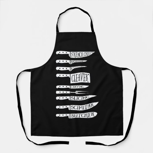 Trainee Koch Koch Rezept Messer Fleischschnitt Schürze (Vorderseite)