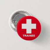 Trainee Nurse & First Aid Doktor, Medizin Button (Vorne & Hinten)