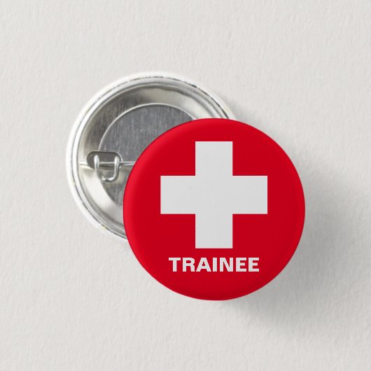 Trainee Nurse & First Aid Doktor, Medizin Button (Vorne & Hinten)