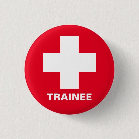 Trainee Nurse & First Aid Doktor, Medizin Button (Vorderseite)