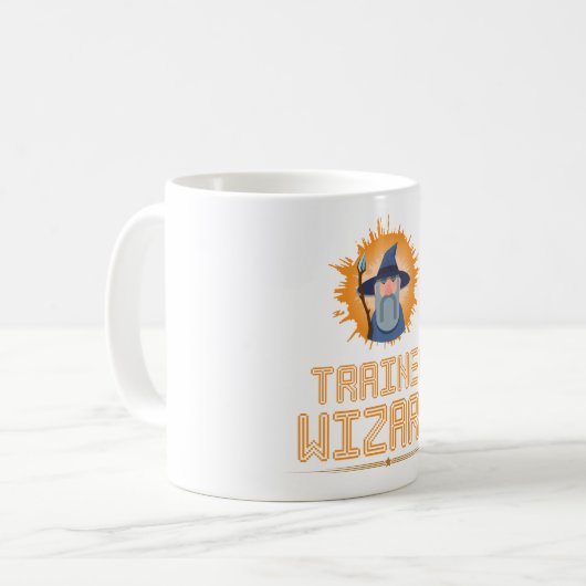 TRAINEE WIZARD KAFFEE TASSE (Vorderseite Links)