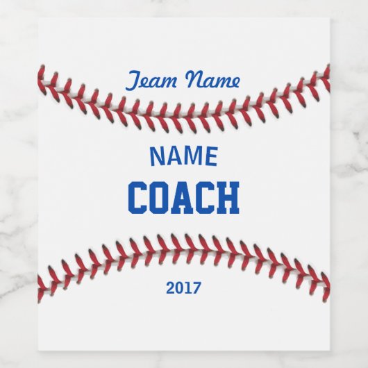 Trainer Baseball Sport Weinetikett (Einzelnes Label)