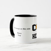 Trainer-Basketball - personalisiert Tasse (Vorderseite Links)