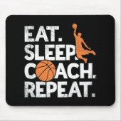 Trainer Basketball Wiederholungsassistent Essen Sc Mousepad (Vorne)