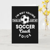 Trainer Coaching Soccer Coach Mom Dad Voice Karte (Gelbe Blume)