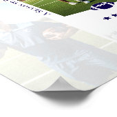 Trainer-Dank-Collage Fußballmannschaft Unterschrif Poster (Ecke)