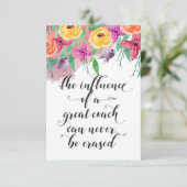Trainer Dankeschön Geschenk Trainer Wertschätzung (Stehend Vorderseite)