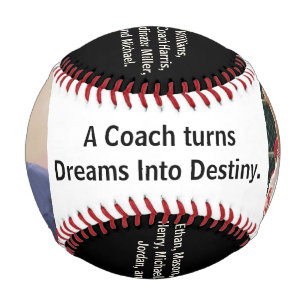 Trainer-Dankeschön personalisierter Baseball mit F