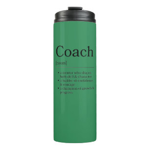 Trainer-Definitions-Dankeschön-Geschenk Grün Sport Thermosbecher