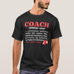 Trainer-Definitions-lustiges Team coachte T-Shirt