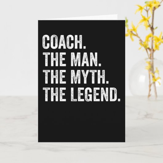 Trainer den Mann den Mythos der Legende lustig Karte (Gelbe Blume)