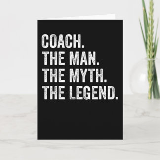 Trainer den Mann den Mythos der Legende lustig Karte