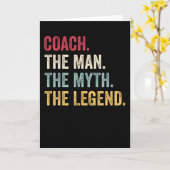 Trainer den Mann den Mythos der Legende lustig Karte (Gelbe Blume)