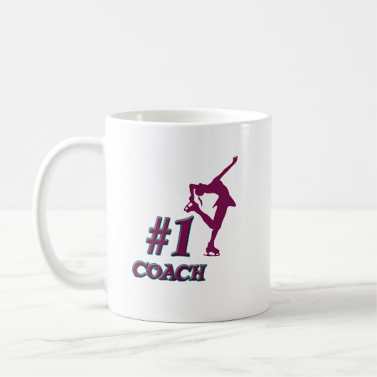 Trainer der Zahl-#1 Kaffeetasse (Links)