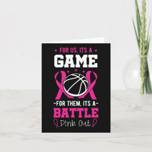 Trainer des Brustkrebs-Skettelspielers Pink Ribbon Karte