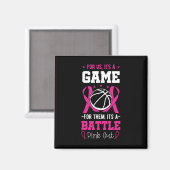 Trainer des Brustkrebs-Skettelspielers Pink Ribbon Magnet (Vorderseite/Rückseite)