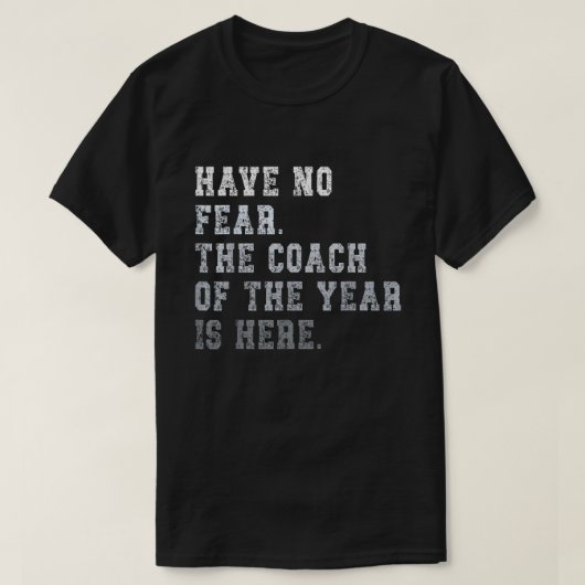 Trainer des gecoacht Jahres Vater T-Shirt (Design vorne)