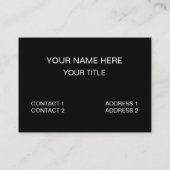 Trainer des Runner Athlete Visitenkarte (Rückseite)