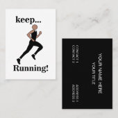 Trainer des Runner Athlete Visitenkarte (Vorne/Hinten)