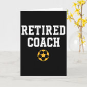 Trainer einer Fußballmannschaft im Ruhestand Karte (Gelbe Blume)