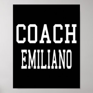 Trainer Emiliano Maßgeschneiderter Fußbyll Fußball Poster