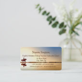 Trainer Englisch Western Reitlehrer Lehrer Lehrer Visitenkarte (Stehend Vorderseite)