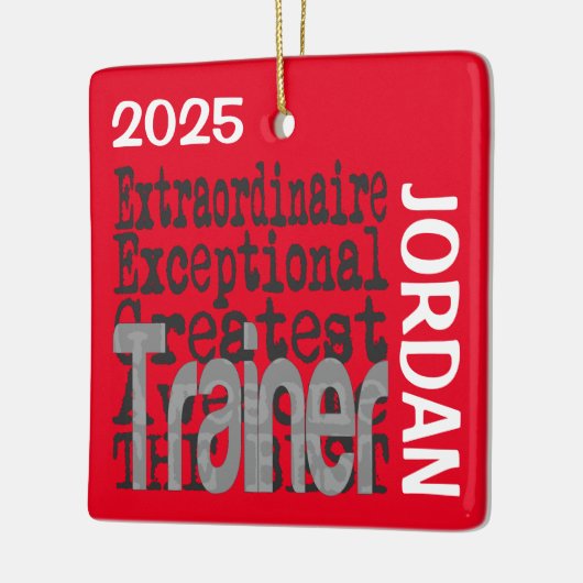 Trainer Extraordinaire CUSTOM Keramikornament (Links)