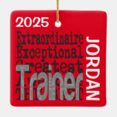 Trainer Extraordinaire CUSTOM Keramikornament (Rückseite)