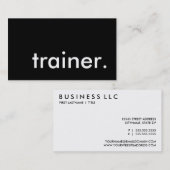 Trainer. (Farbe anpassbar) Visitenkarte (Vorne/Hinten)